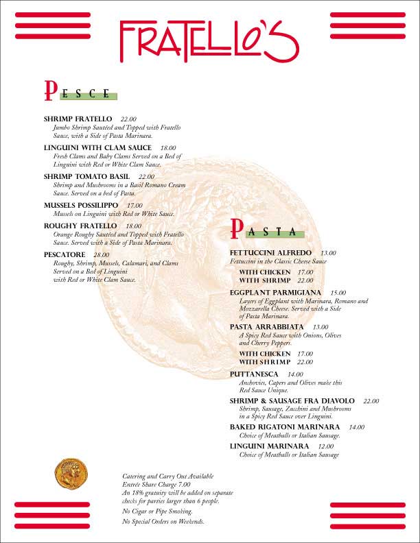 Dinner Menu Page 2